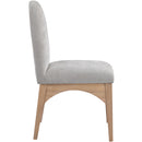 Meridian Waldorf Grey Chenille Fabric Dining Chair IMAGE 5