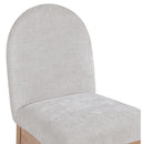 Meridian Waldorf Grey Chenille Fabric Dining Chair IMAGE 6