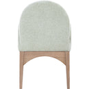 Meridian Waldorf Mint Chenille Fabric Dining Chair IMAGE 2
