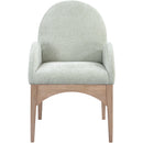 Meridian Waldorf Mint Chenille Fabric Dining Chair IMAGE 4