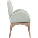 Meridian Waldorf Mint Chenille Fabric Dining Chair IMAGE 5