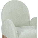 Meridian Waldorf Mint Chenille Fabric Dining Chair IMAGE 6