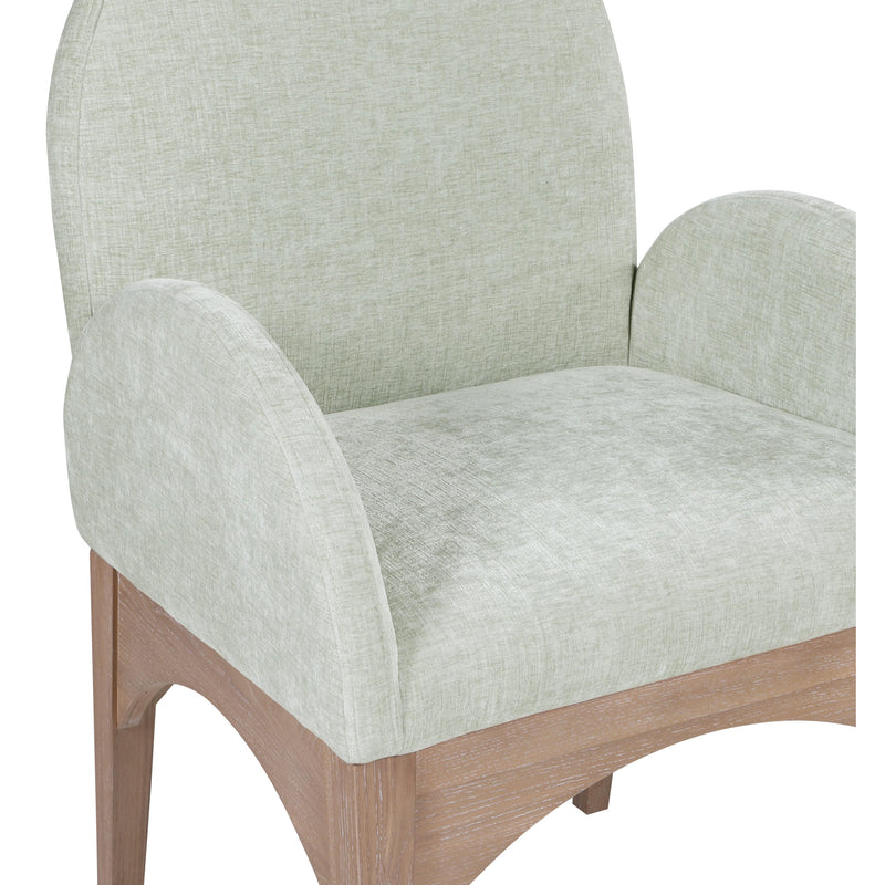 Meridian Waldorf Mint Chenille Fabric Dining Chair IMAGE 7