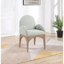 Meridian Waldorf Mint Chenille Fabric Dining Chair IMAGE 8
