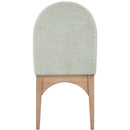 Meridian Waldorf Mint Chenille Fabric Dining Chair IMAGE 2