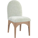 Meridian Waldorf Mint Chenille Fabric Dining Chair IMAGE 3