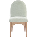 Meridian Waldorf Mint Chenille Fabric Dining Chair IMAGE 4