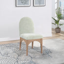 Meridian Waldorf Mint Chenille Fabric Dining Chair IMAGE 8