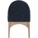 Meridian Waldorf Navy Chenille Fabric Dining Chair IMAGE 2