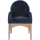 Meridian Waldorf Navy Chenille Fabric Dining Chair IMAGE 4