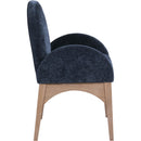 Meridian Waldorf Navy Chenille Fabric Dining Chair IMAGE 5