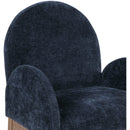 Meridian Waldorf Navy Chenille Fabric Dining Chair IMAGE 6
