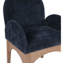 Meridian Waldorf Navy Chenille Fabric Dining Chair IMAGE 7