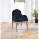 Meridian Waldorf Navy Chenille Fabric Dining Chair IMAGE 8