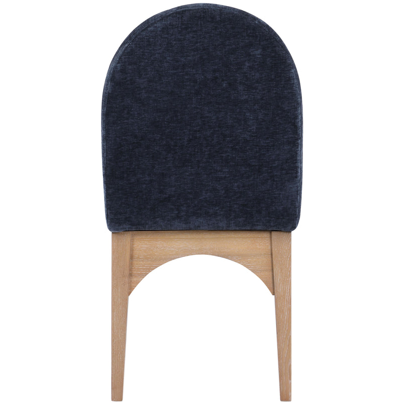 Meridian Waldorf Navy Chenille Fabric Dining Chair IMAGE 2