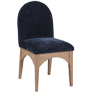 Meridian Waldorf Navy Chenille Fabric Dining Chair IMAGE 3
