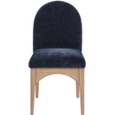 Meridian Waldorf Navy Chenille Fabric Dining Chair IMAGE 4