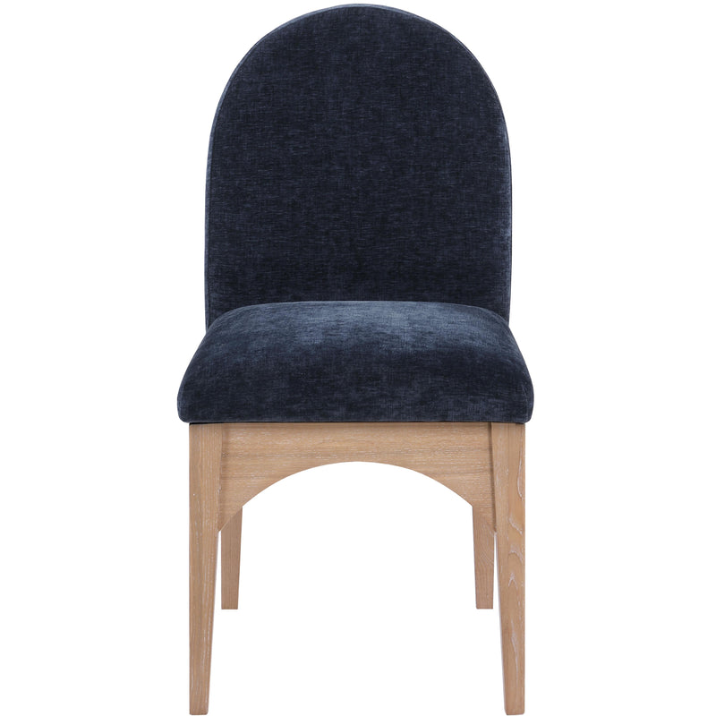 Meridian Waldorf Navy Chenille Fabric Dining Chair IMAGE 4