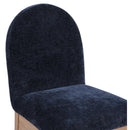 Meridian Waldorf Navy Chenille Fabric Dining Chair IMAGE 6