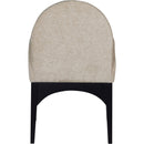 Meridian Waldorf Beige Chenille Fabric Dining Chair IMAGE 2