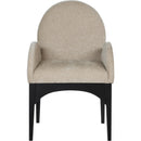 Meridian Waldorf Beige Chenille Fabric Dining Chair IMAGE 4