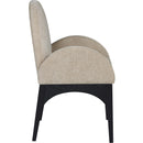 Meridian Waldorf Beige Chenille Fabric Dining Chair IMAGE 5