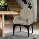 Meridian Waldorf Beige Chenille Fabric Dining Chair IMAGE 8