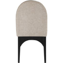 Meridian Waldorf Beige Chenille Fabric Dining Chair IMAGE 2