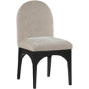 Meridian Waldorf Beige Chenille Fabric Dining Chair IMAGE 3