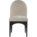 Meridian Waldorf Beige Chenille Fabric Dining Chair IMAGE 4