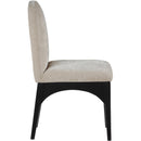 Meridian Waldorf Beige Chenille Fabric Dining Chair IMAGE 5