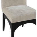 Meridian Waldorf Beige Chenille Fabric Dining Chair IMAGE 6