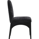Meridian Waldorf Black Chenille Fabric Dining Chair IMAGE 5