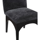 Meridian Waldorf Black Chenille Fabric Dining Chair IMAGE 6
