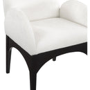 Meridian Waldorf Cream Chenille Fabric Dining Chair IMAGE 7