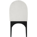 Meridian Waldorf Cream Chenille Fabric Dining Chair IMAGE 2