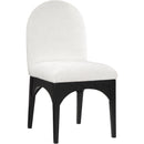 Meridian Waldorf Cream Chenille Fabric Dining Chair IMAGE 3