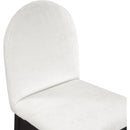 Meridian Waldorf Cream Chenille Fabric Dining Chair IMAGE 7