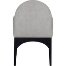Meridian Waldorf Grey Chenille Fabric Dining Chair IMAGE 2