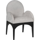 Meridian Waldorf Grey Chenille Fabric Dining Chair IMAGE 3