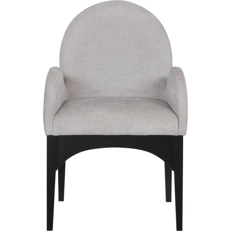 Meridian Waldorf Grey Chenille Fabric Dining Chair IMAGE 4