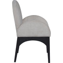 Meridian Waldorf Grey Chenille Fabric Dining Chair IMAGE 5