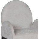 Meridian Waldorf Grey Chenille Fabric Dining Chair IMAGE 6