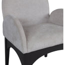 Meridian Waldorf Grey Chenille Fabric Dining Chair IMAGE 7