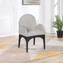 Meridian Waldorf Grey Chenille Fabric Dining Chair IMAGE 8