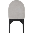 Meridian Waldorf Grey Chenille Fabric Dining Chair IMAGE 2