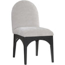 Meridian Waldorf Grey Chenille Fabric Dining Chair IMAGE 3