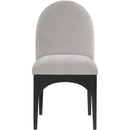 Meridian Waldorf Grey Chenille Fabric Dining Chair IMAGE 4