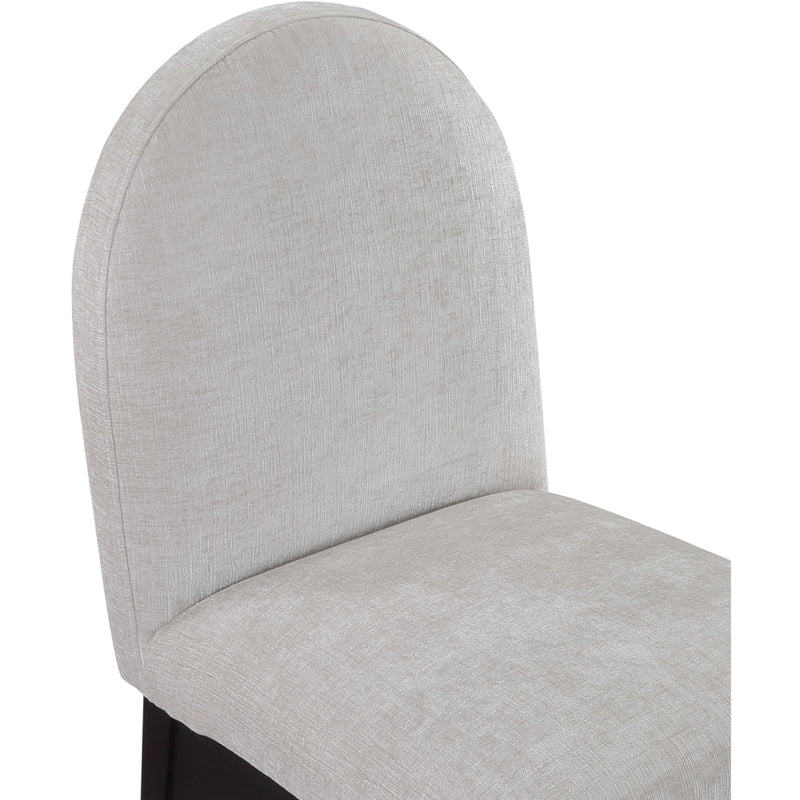 Meridian Waldorf Grey Chenille Fabric Dining Chair IMAGE 7