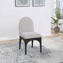 Meridian Waldorf Grey Chenille Fabric Dining Chair IMAGE 8